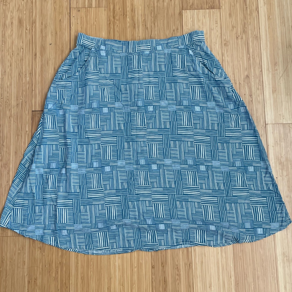 Blue A-Line Skirt